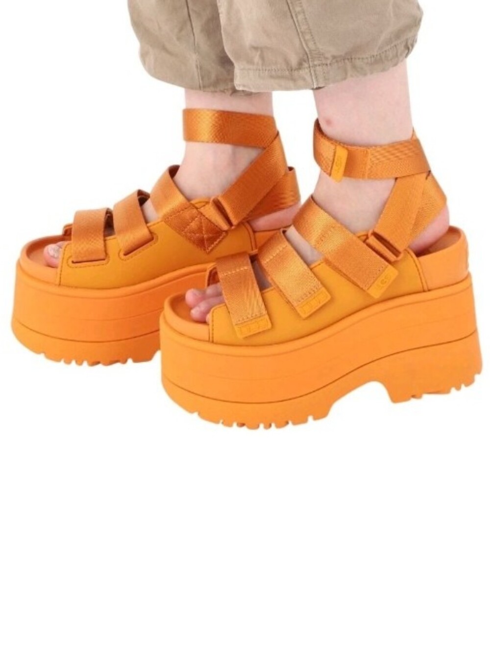 Ugg Orange Platform Strap Sandals